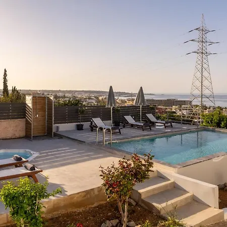 Queen's Gem Luxury - Heated Jacuzzi & Pool Villa Hersonissos (Crete)